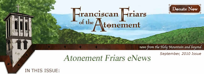 atonmenet friars eNews August, 2010 Issue