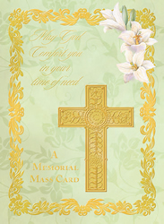 Memorial Mass Card with Jesus