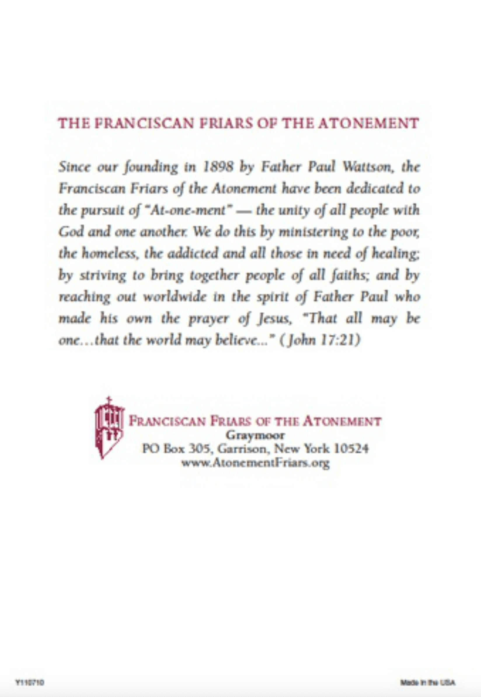 gift-of-prayer5 - Franciscan Friars of the Atonement